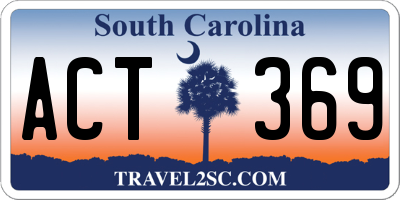 SC license plate ACT369