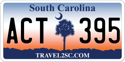 SC license plate ACT395
