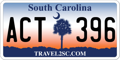 SC license plate ACT396