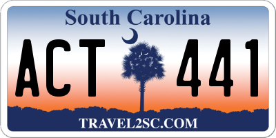 SC license plate ACT441