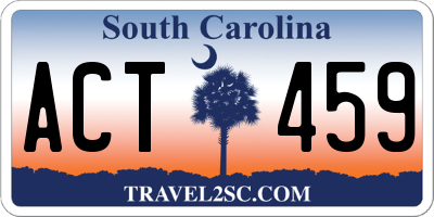 SC license plate ACT459