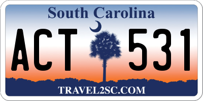 SC license plate ACT531