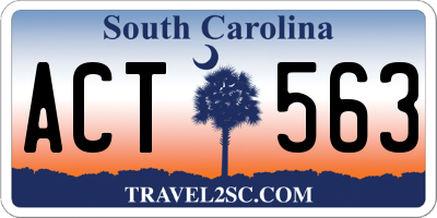 SC license plate ACT563