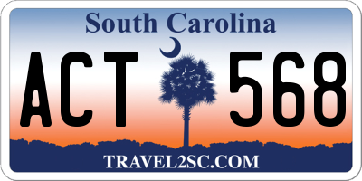 SC license plate ACT568