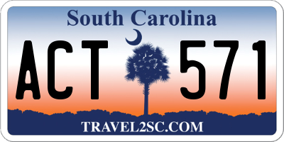 SC license plate ACT571