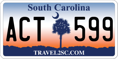 SC license plate ACT599