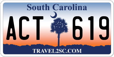 SC license plate ACT619