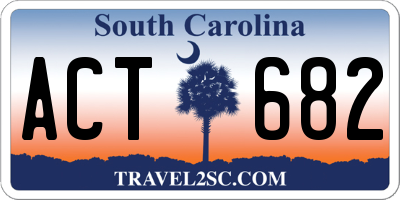 SC license plate ACT682