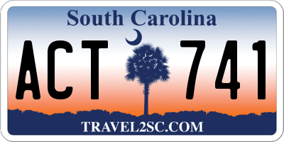 SC license plate ACT741