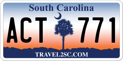 SC license plate ACT771