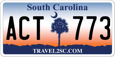 SC license plate ACT773