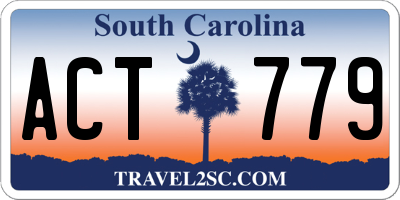 SC license plate ACT779
