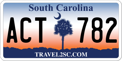 SC license plate ACT782