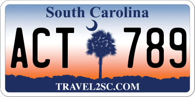 SC license plate ACT789