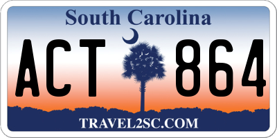 SC license plate ACT864