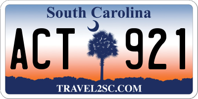 SC license plate ACT921