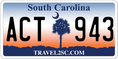 SC license plate ACT943