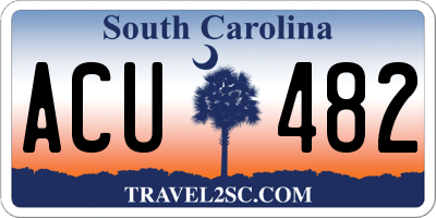 SC license plate ACU482