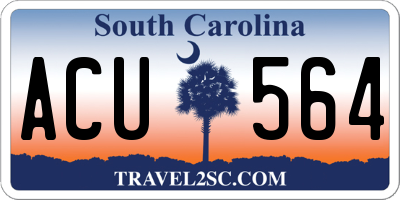 SC license plate ACU564