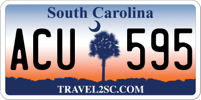 SC license plate ACU595