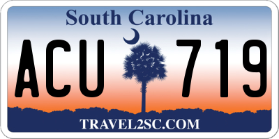 SC license plate ACU719