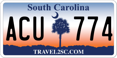 SC license plate ACU774