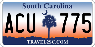 SC license plate ACU775