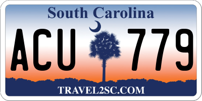 SC license plate ACU779