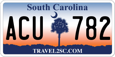 SC license plate ACU782