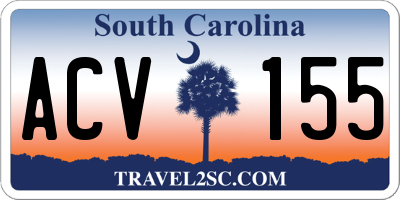SC license plate ACV155