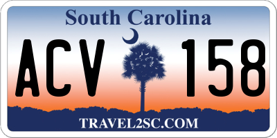 SC license plate ACV158