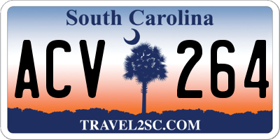SC license plate ACV264