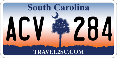 SC license plate ACV284