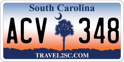 SC license plate ACV348