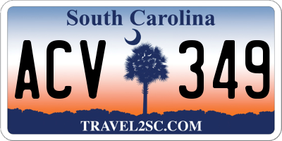 SC license plate ACV349