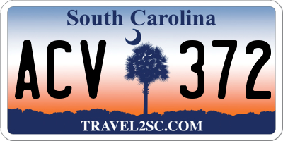 SC license plate ACV372