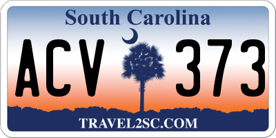 SC license plate ACV373
