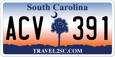 SC license plate ACV391