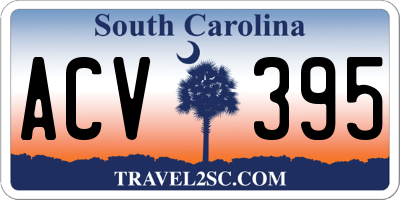 SC license plate ACV395