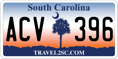 SC license plate ACV396