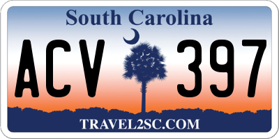 SC license plate ACV397