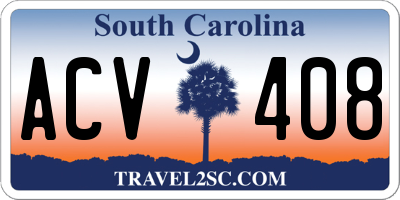 SC license plate ACV408