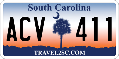 SC license plate ACV411