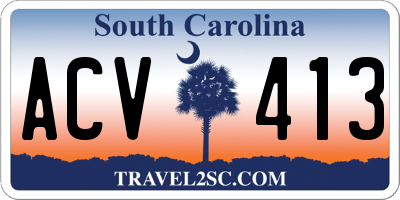 SC license plate ACV413
