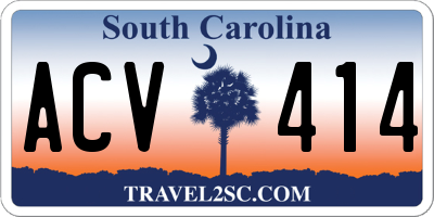 SC license plate ACV414