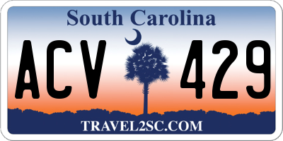 SC license plate ACV429