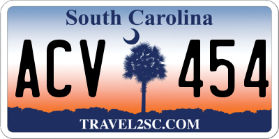SC license plate ACV454
