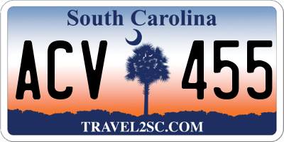 SC license plate ACV455