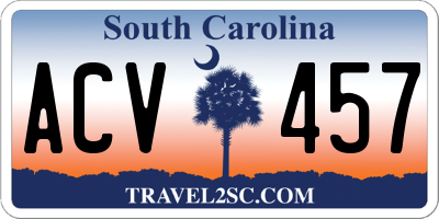 SC license plate ACV457