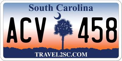 SC license plate ACV458